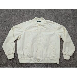 Vintage Hill & Archer‎ Jacket Men's Extra Large Button Full Zip Bomber Jacket